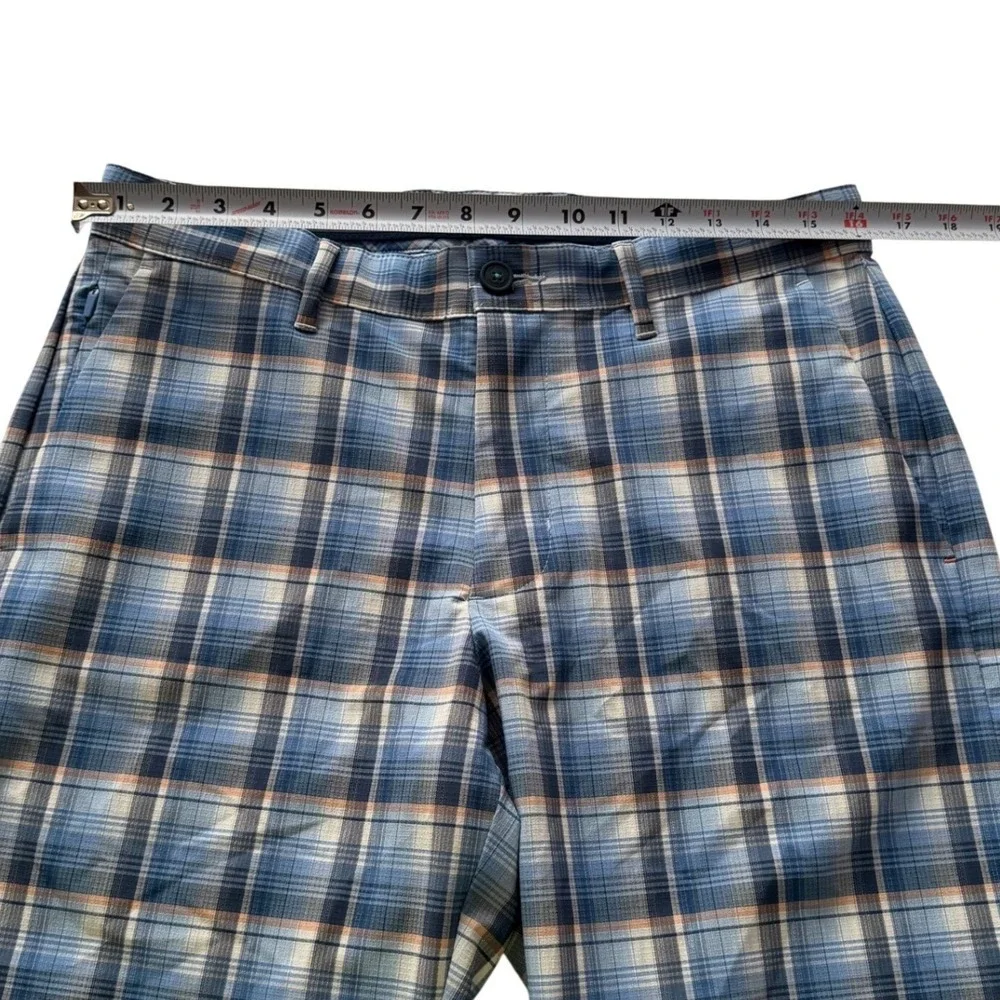 NWT Tommy Bahama Ocean Ombre Shorts Men's 32 Island Zone Golf Blue Plaid 10